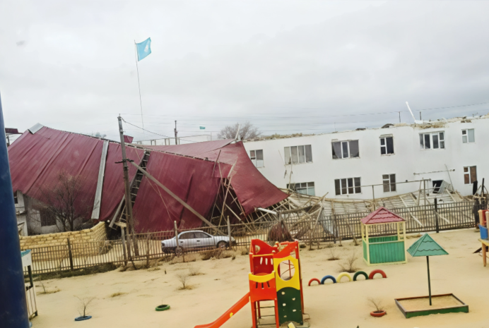 Обрушение кровли школы в селе Курык прокомментировали в Мангистауской области