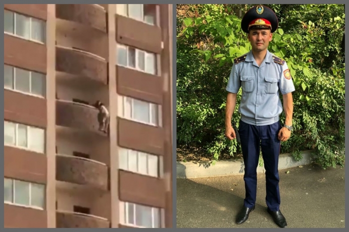 Полицейский спас жизнь нетрезвому мужчине в Алматы