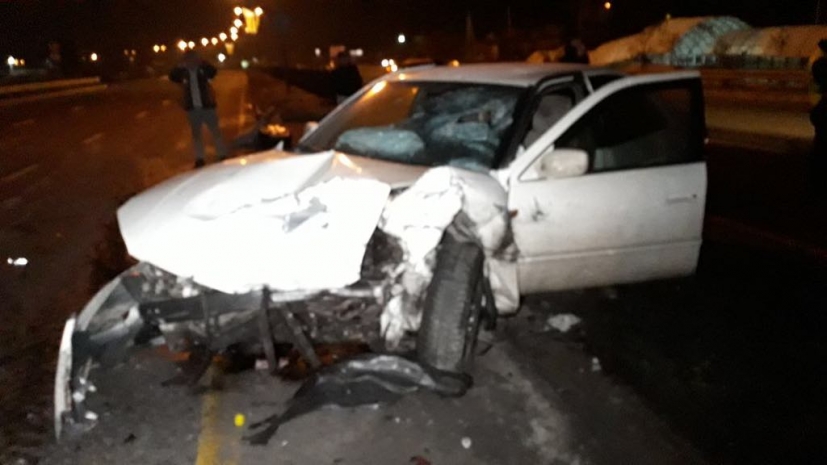 На ВОАД в Алматы произошло сильное ДТП с участием четырех автомобилей