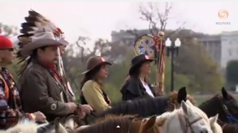 Индейцы захватили Вашингтон. Видео