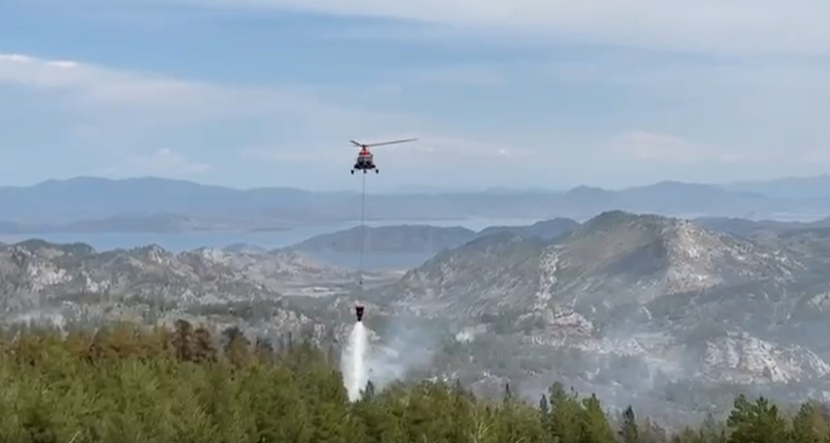 Тушение природного пожара продолжается в ВКО