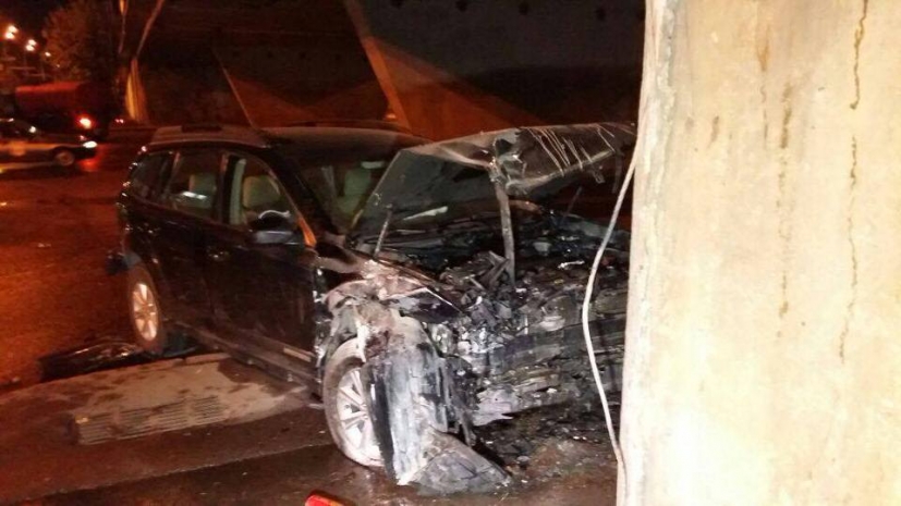 В Алматы предполагаемые автоугонщики попали в ДТП и скрылись