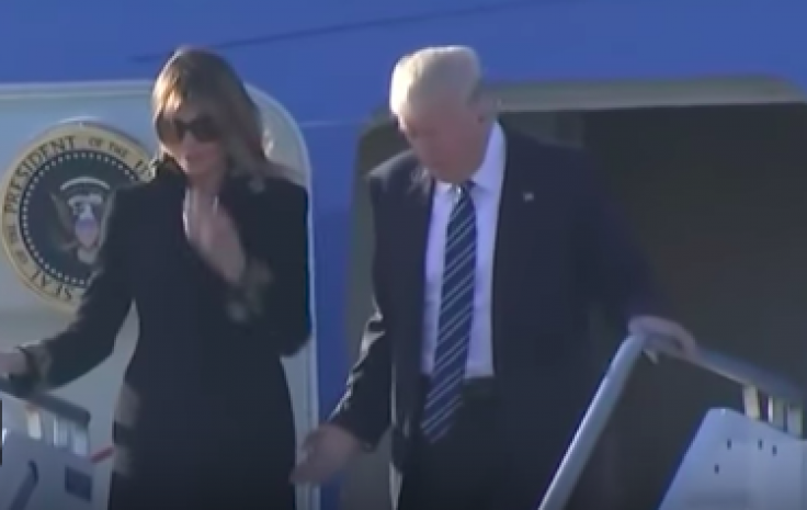 Меланья Трамп вновь отказалась от руки мужа