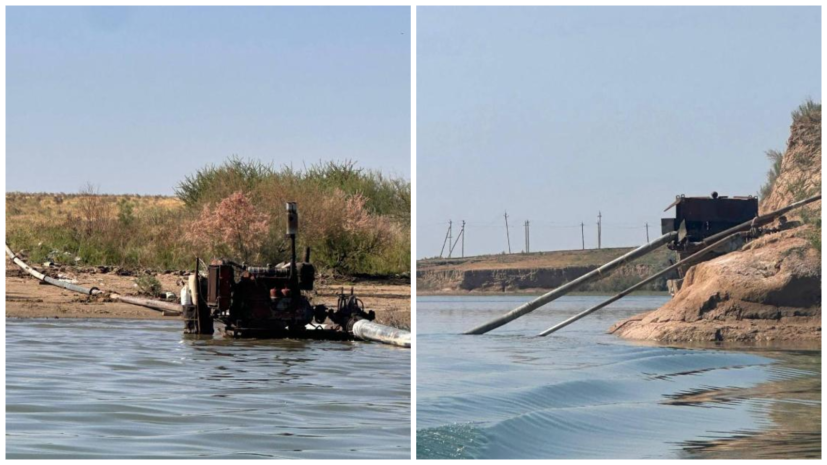 24 насосные станции незаконно откачивали воду из Шардаринского водохранилища