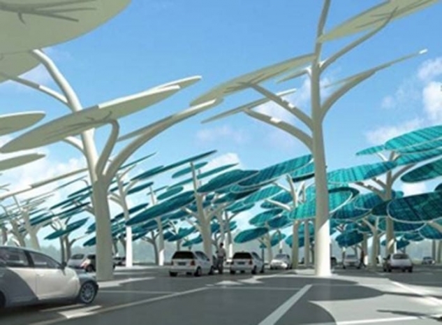 «Солнечный лес»: Будущее автомобильных парковок