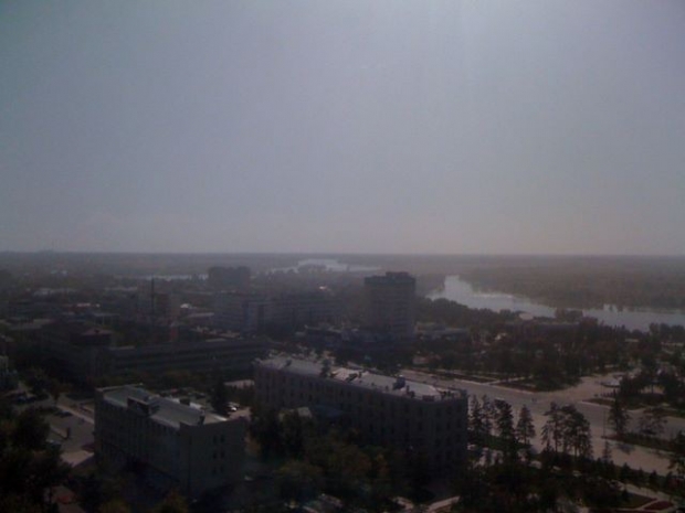 Павлодар накрыло черным пеплом