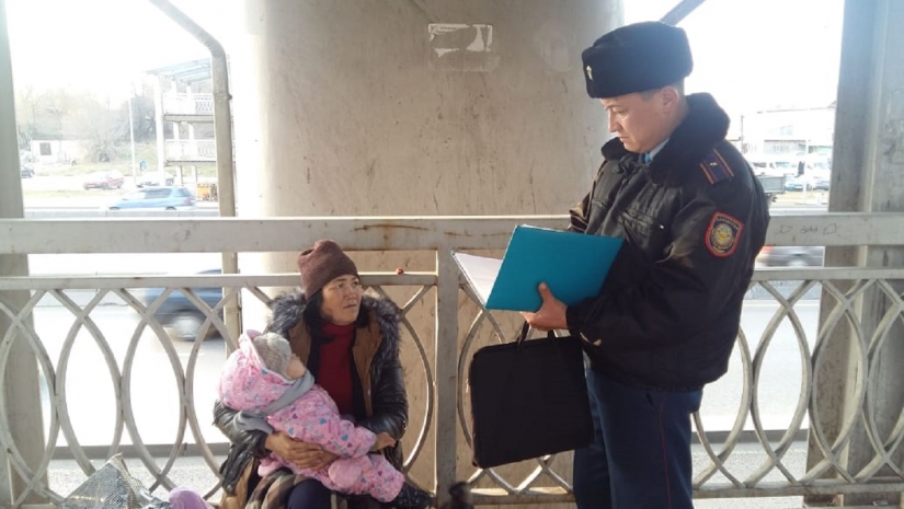 13 бродяг и попрошаек оштрафованы в Жетысуском районе Алматы