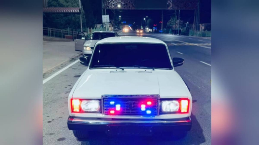 Водителя авто без номеров и со спецсигналами задержали в Туркестанской области