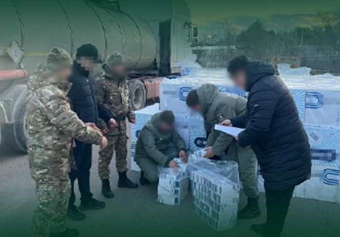 Провоз контрафактных сигарет пресечен в Жамбылской области