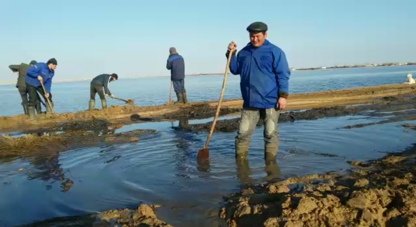 Жители павлодарского села Шуга спасают дома от талой воды