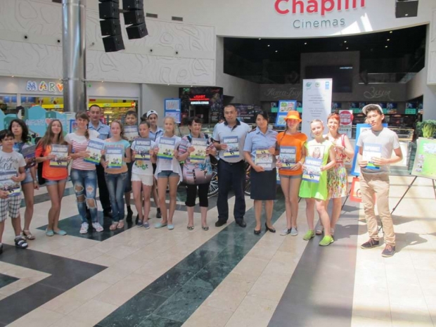 Полицейские Алматы провели акцию «Здоровый город»