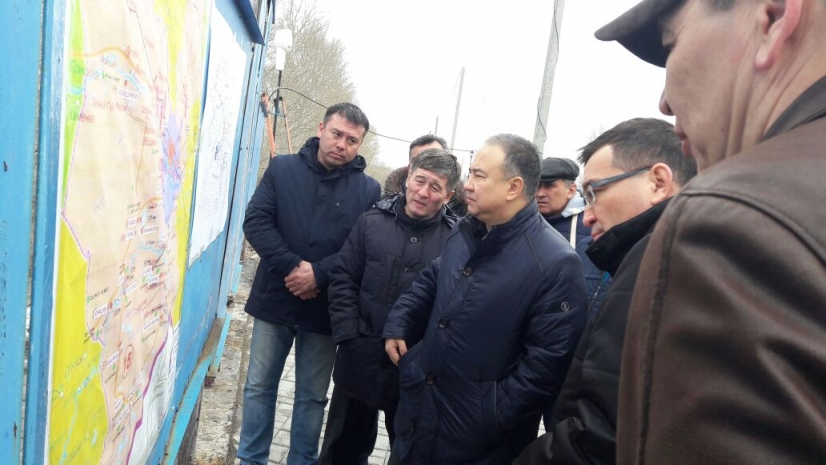 Аким Акмолинской области в очередной раз побывал в паводкоопасных районах