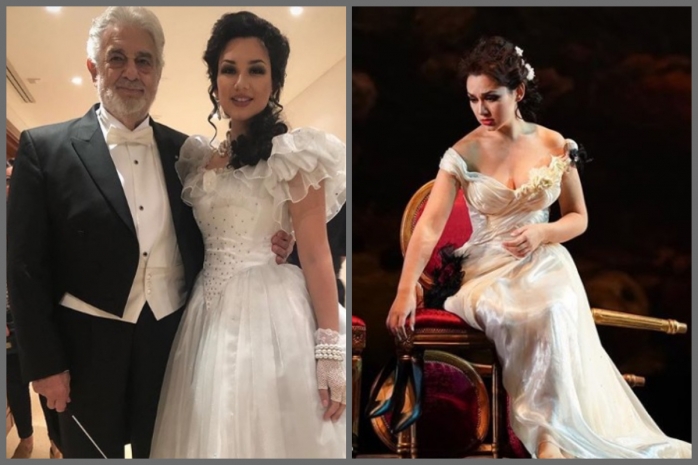 Мария Мудряк выступила с Пласидо Доминго