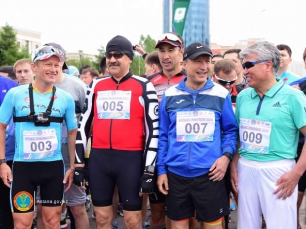 Дистанцию в 25 км преодолели участники «Астана-Дуатлон-2016»