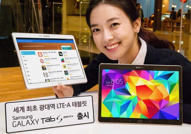 Samsung Galaxy Tab S 10.5 получил поддержку LTE-Advanced