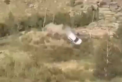 Автомобиль сорвался с обрыва на горной дороге в Павлодарской области