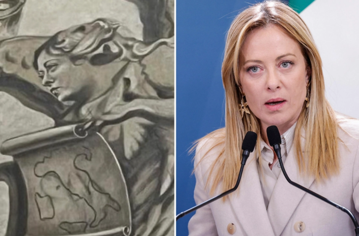 Ангела с лицом премьер-министра обнаружили при реставрации базилики в Италии