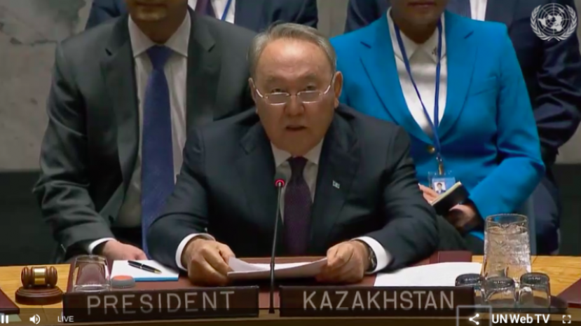 Выступление президента Казахстана в Совете Безопасности ООН