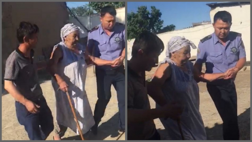 Потерявшуюся в Арыси бабушку нашли полицейские Туркестанской области