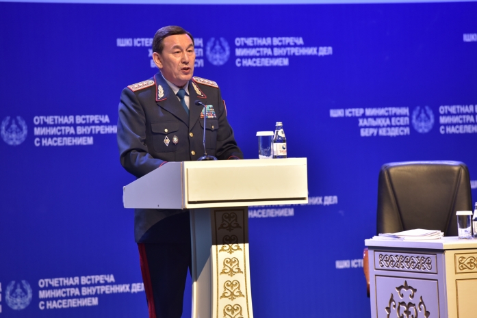 О чем говорил глава МВД РК на встрече с населением