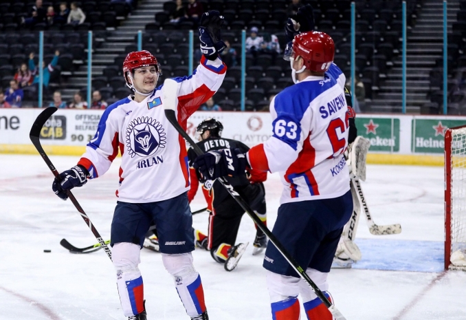 ХК «Арлан» разгромил белорусов на Континентальном Кубке