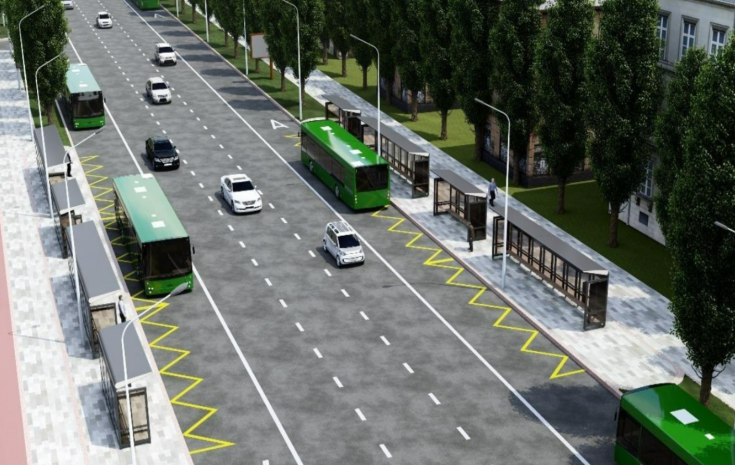 В Алматы стартует строительство линии BRT по улице Желтоксан