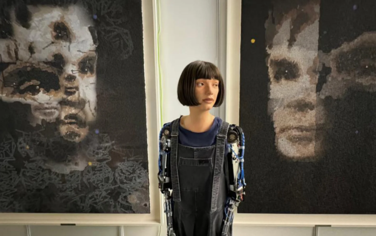 Sotheby’s выставил на продажу картины робота-гуманоида