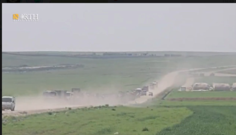 Последний военный конвой США покинул базу Касрак в Сирии-ВИДЕО