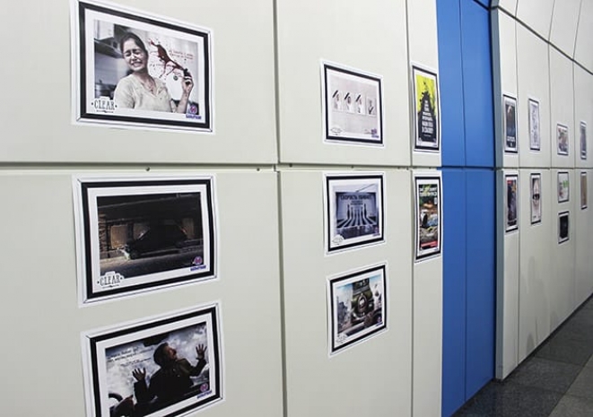 В алматинском метро проходит выставка соцрекламы (ФОТО)