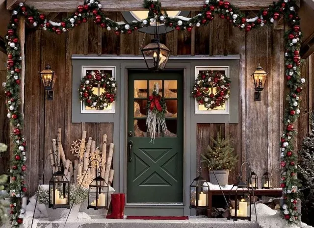 Украшаем экстерьер дома к Новому Году