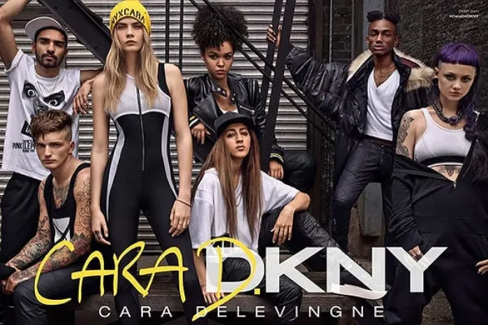 Новая реклама DKNY с Карой Дельвинь