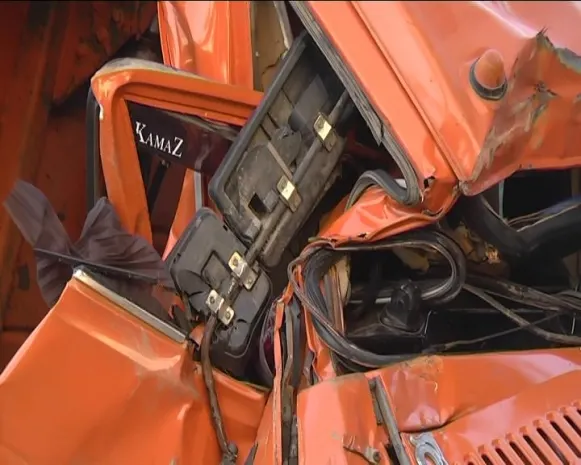 В Алматинской области столкнулись два грузовика [ФОТО]