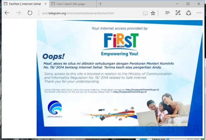 В Индонезии начали блокировать Telegram