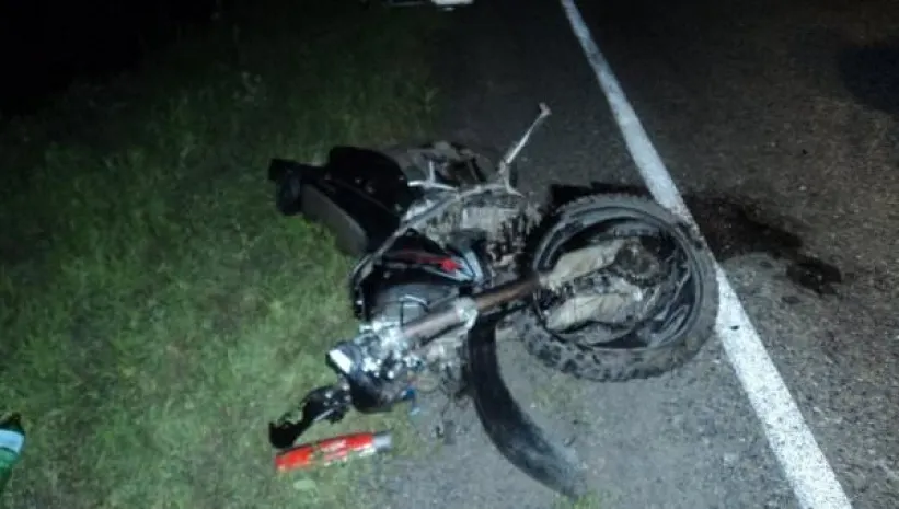 Пешеход сбил мотоциклиста. Видео