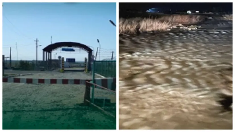 Пограничный пункт закрыт из-за паводков в Костанайской области