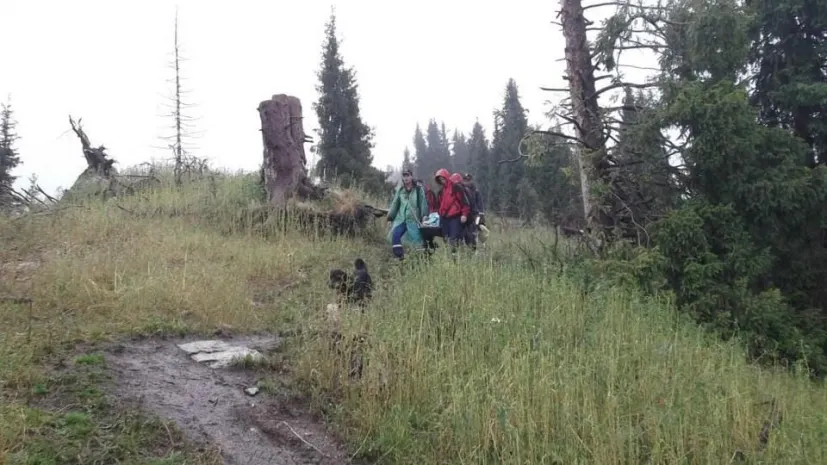 C Кок-Жайляу спасатели эвакуировали туристку со сломанной ногой