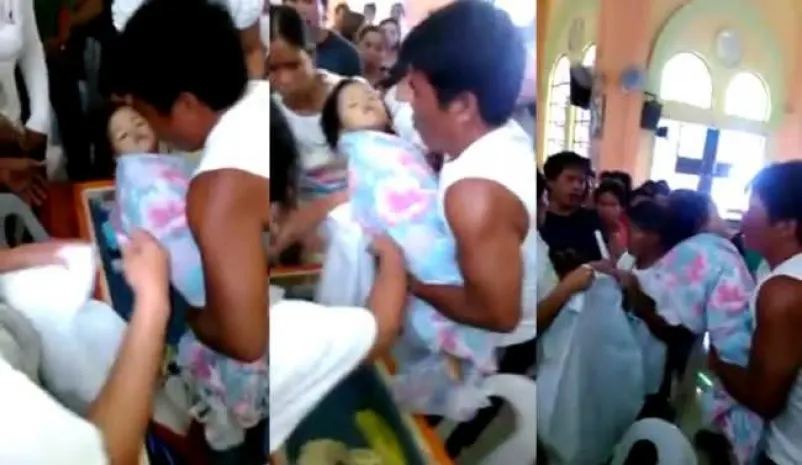 Трехлетняя девочка воскресла на собственных похоронах [видео]