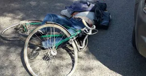 Грузовик раздавил велосипедиста в Алматы. ФОТО