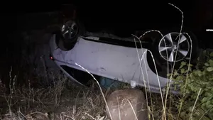 В ущелье Алмарасан перевернулся автомобиль