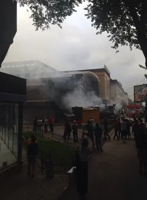 Пожар в Алматы: видеоотчет