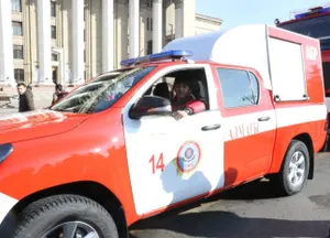 Алматинские спасатели показали горожанам спецтехнику