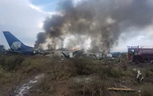 Более 130 человек пострадало при крушении самолета в Мексике