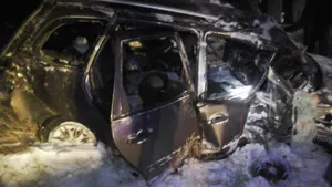 В Павлодарской области поезд столкнулся с автомобилем