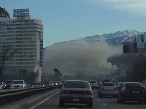 Пожар в Алматы (ФОТО)