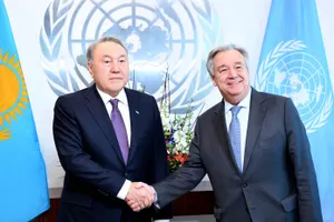 Нурсултан Назарбаев провел встречу с Генсеком ООН