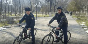 Шымкент: возвращение полицейских на велосипедах