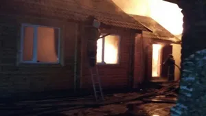 Крупный пожар в Павлодаре (ВИДЕО)