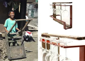 Мебель, созданная из обломков, уцелевших после тайфуна