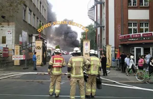 Крупнейший вьетнамский рынок загорелся в Берлине