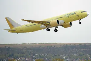 Видео полета российского «самолета XXI века» появилось в сети